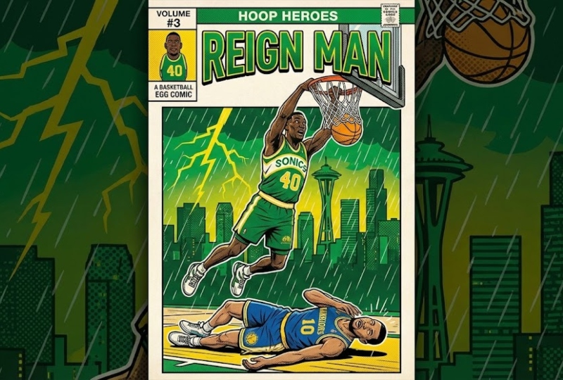 Shawn Kemp Hoop Heroes comic book